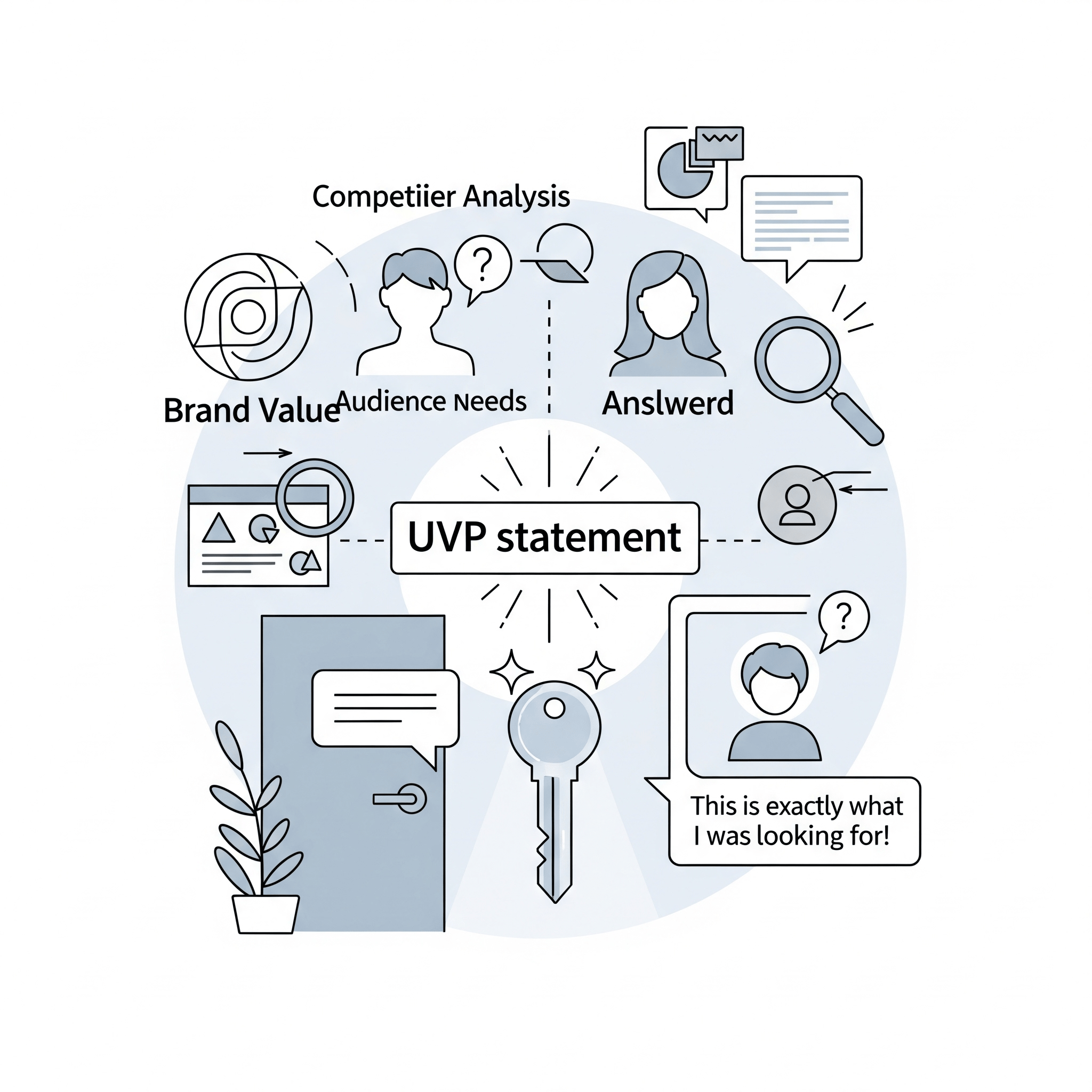 ۴. تعریف پیشنهاد ارزش منحصربه‌فرد (UVP)؛ چرا مخاطب باید شما را انتخاب کند؟
